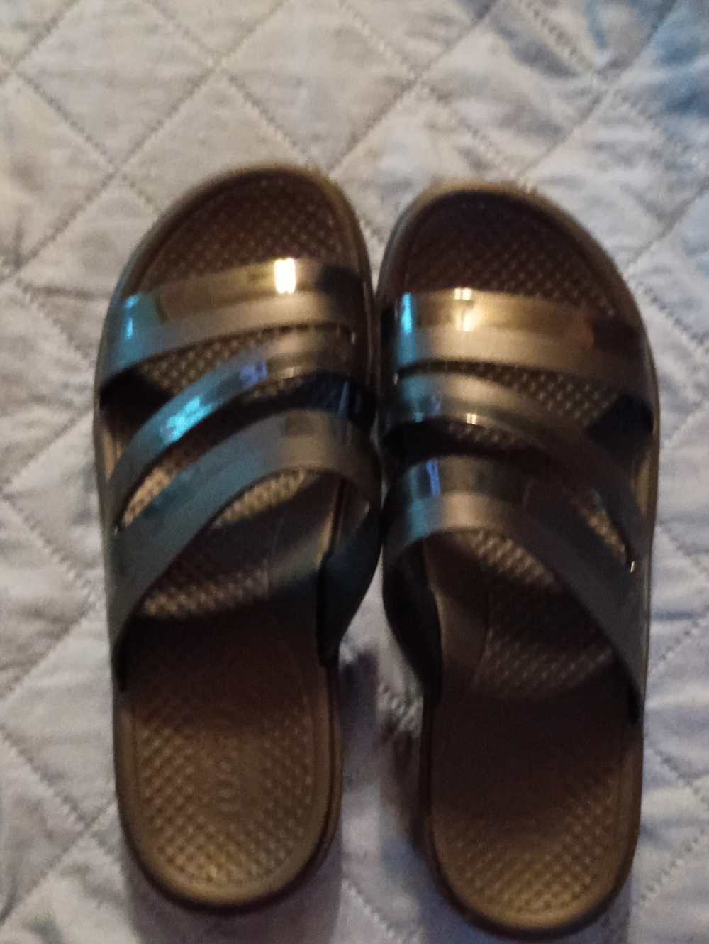 Casual Slip-On Sandals in Dark Brown